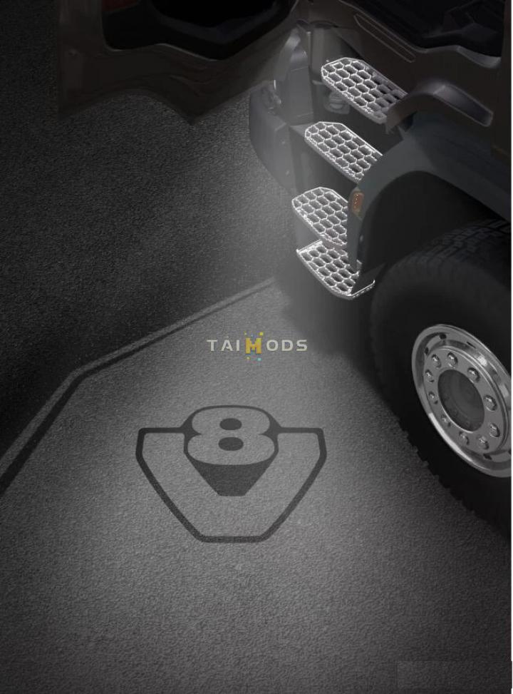 ETS2 - Truck Door Projector Led Logo Lights for All Trucks V1.0 (1.40.x)