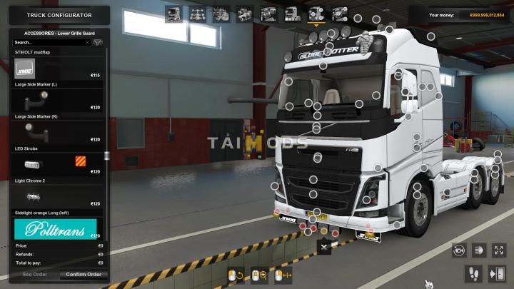 ETS2 - Slots for the Volvo FH2012 V1.0 (1.40.x)
