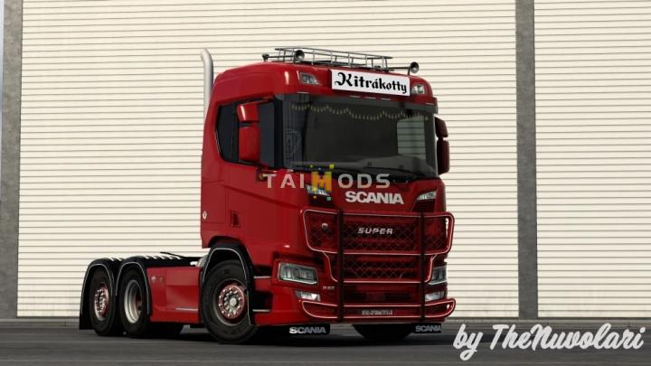 ETS2 - Painted and Chrome Roofracks for Scania Next-Gen V1.0 (1.40.x)