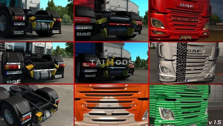 MOD ETS2 – Phụ Tùng ETS2 - Kelsa Lightbars for Daf XF 105 & 106 V1.9 (1.40.x)