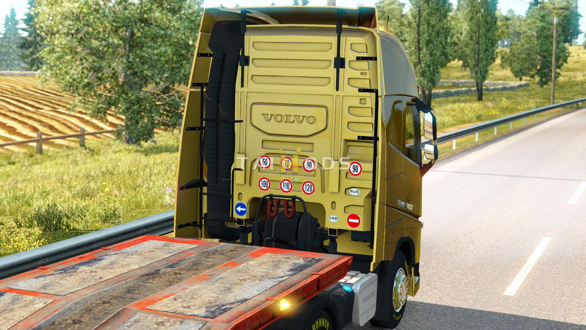 MOD ETS2 – Phụ Tùng ETS2 - Signs on your Truck V1.1.1.88 (1.35.x)