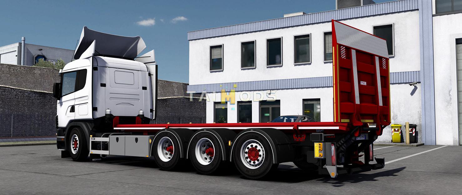 MOD ETS2 – Phụ Tùng ETS2 - Addons Scania RJL / RJL Tandem Low Chassis 8 CM (1.39.x)