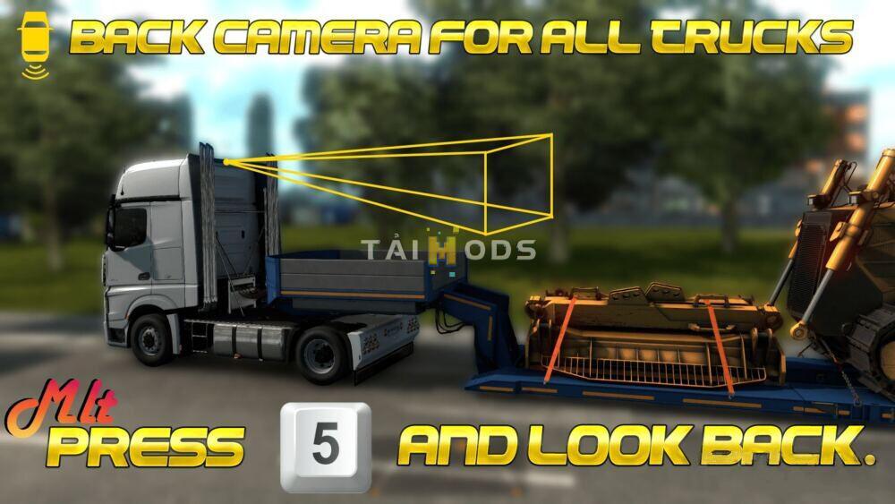 ETS2 - Rear Cameras for All Trucks (1.39.x)
