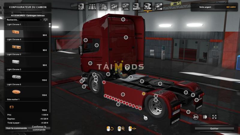 ETS2 - SCS Scania RJL + R&S 2009 Sideskirts Plate V2.2 (1.39.x)