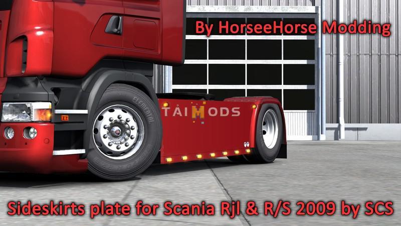 ETS2 - SCS Scania RJL + R&S 2009 Sideskirts Plate V2.2 (1.39.x)