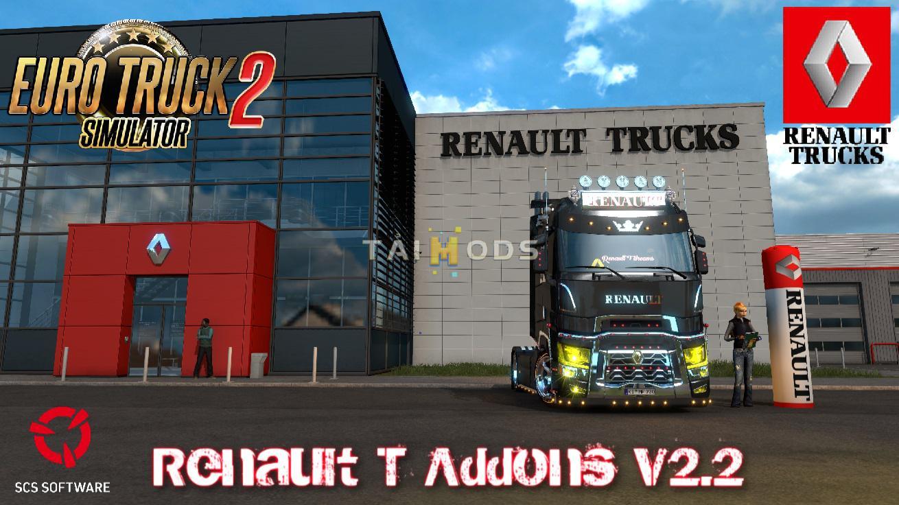 ETS2 - Renault T Addons V2.2 (1.39.x)