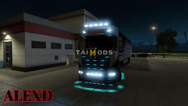 MOD ETS2 – Phụ Tùng ETS2 - Flare And 10.000 K Lights for All Trucks V1.13 (1.39.x)
