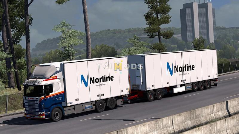 MOD ETS2 – Phụ Tùng ETS2 - Tandem Addon for RJL Scania RS&R4 V2.2 (1.37.x)