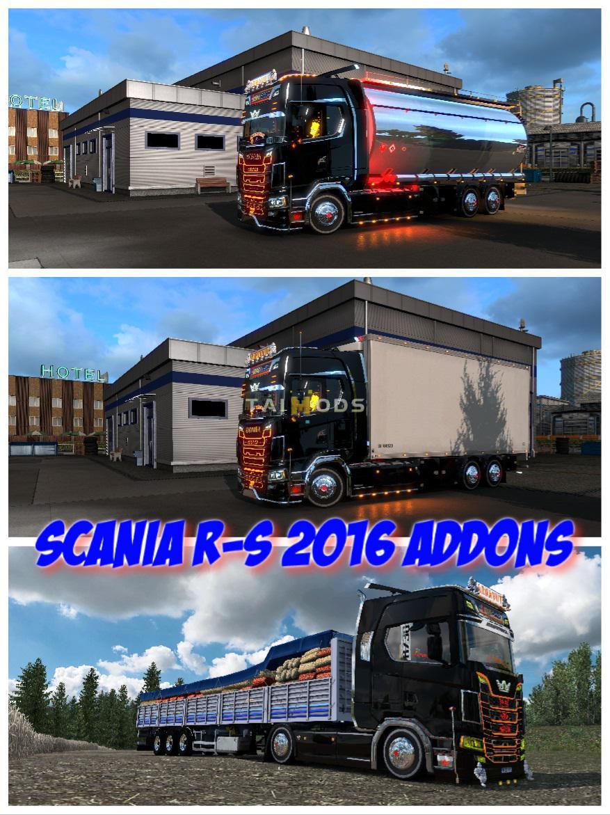 ETS2 - Scania R-S Addons V5.6 (1.38.x)