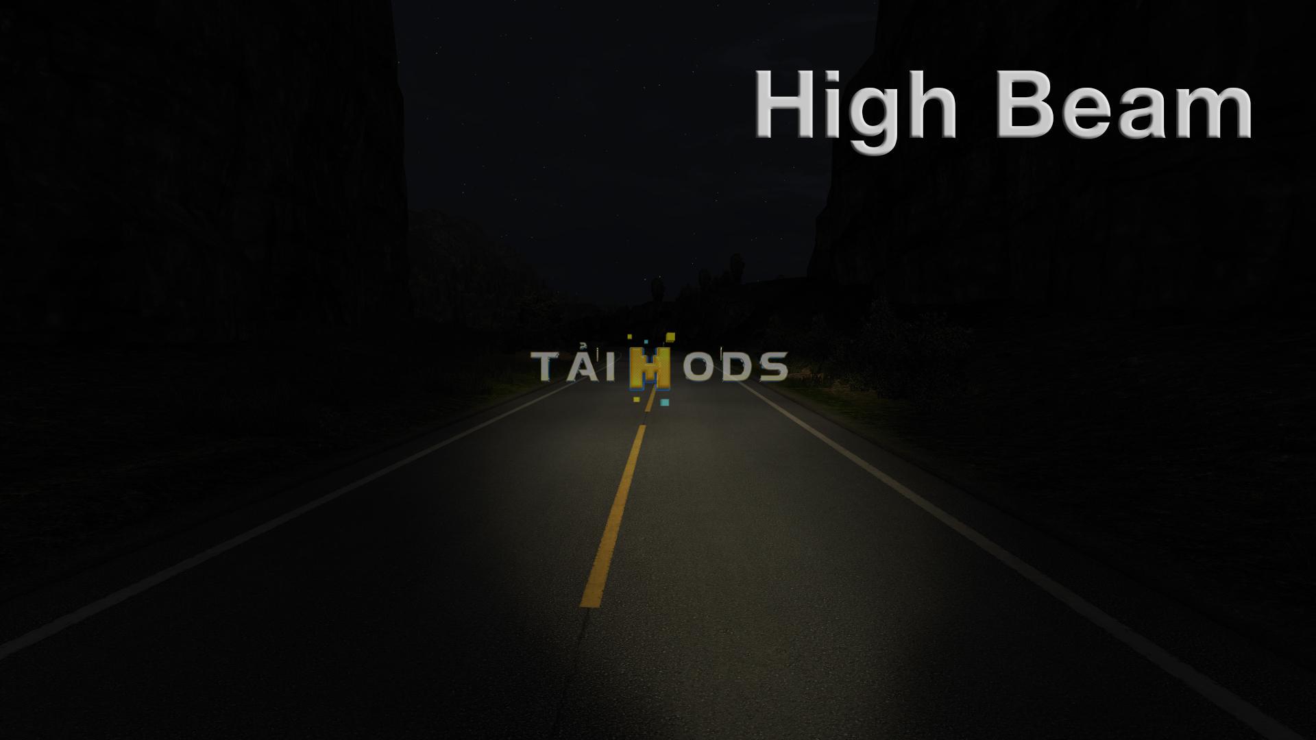 ETS2 - Realistic Headlights V2.1 (1.38.x)