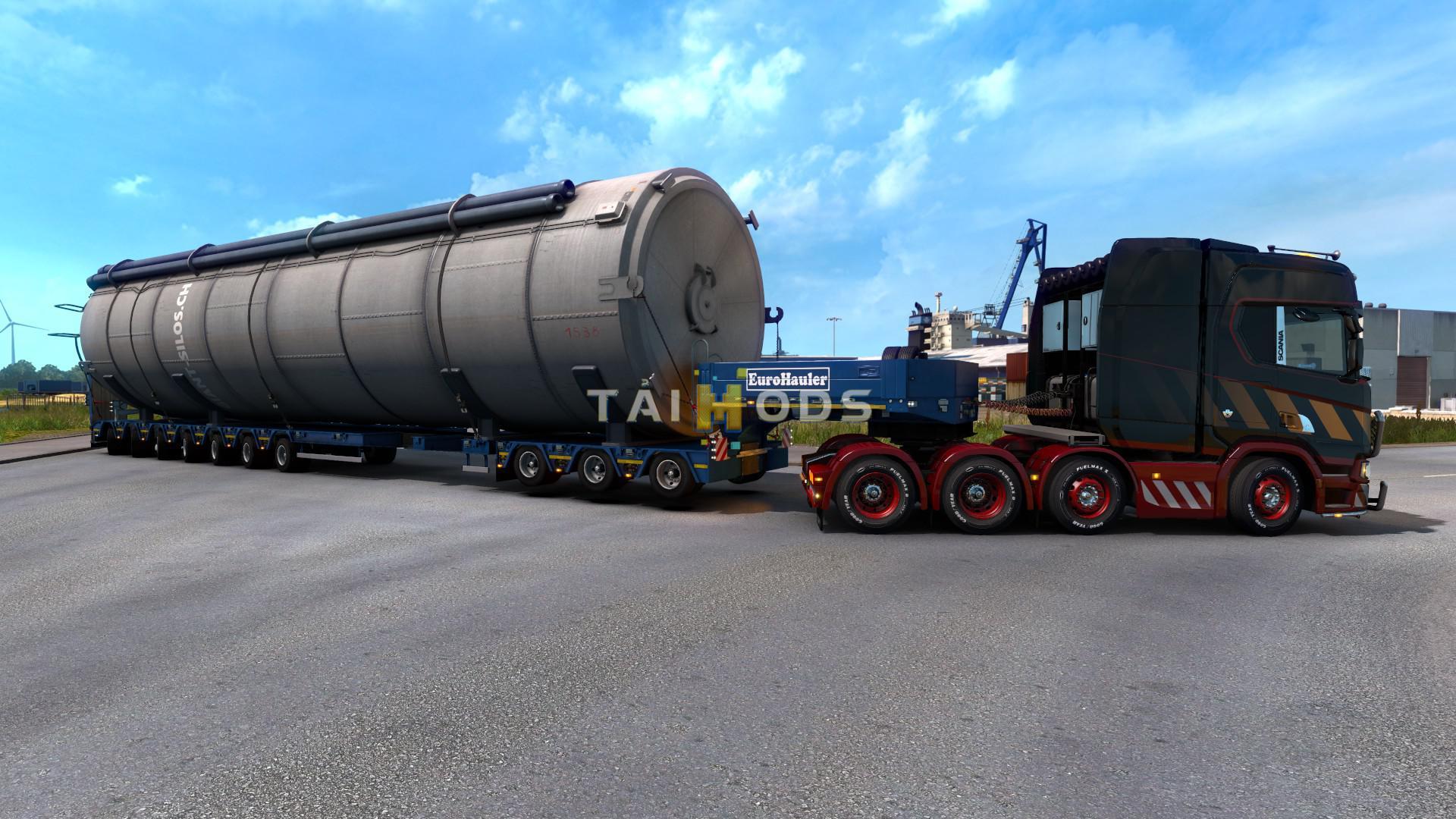 ETS2 - Liftable Heavy Transport Axles V1 (1.38.x)