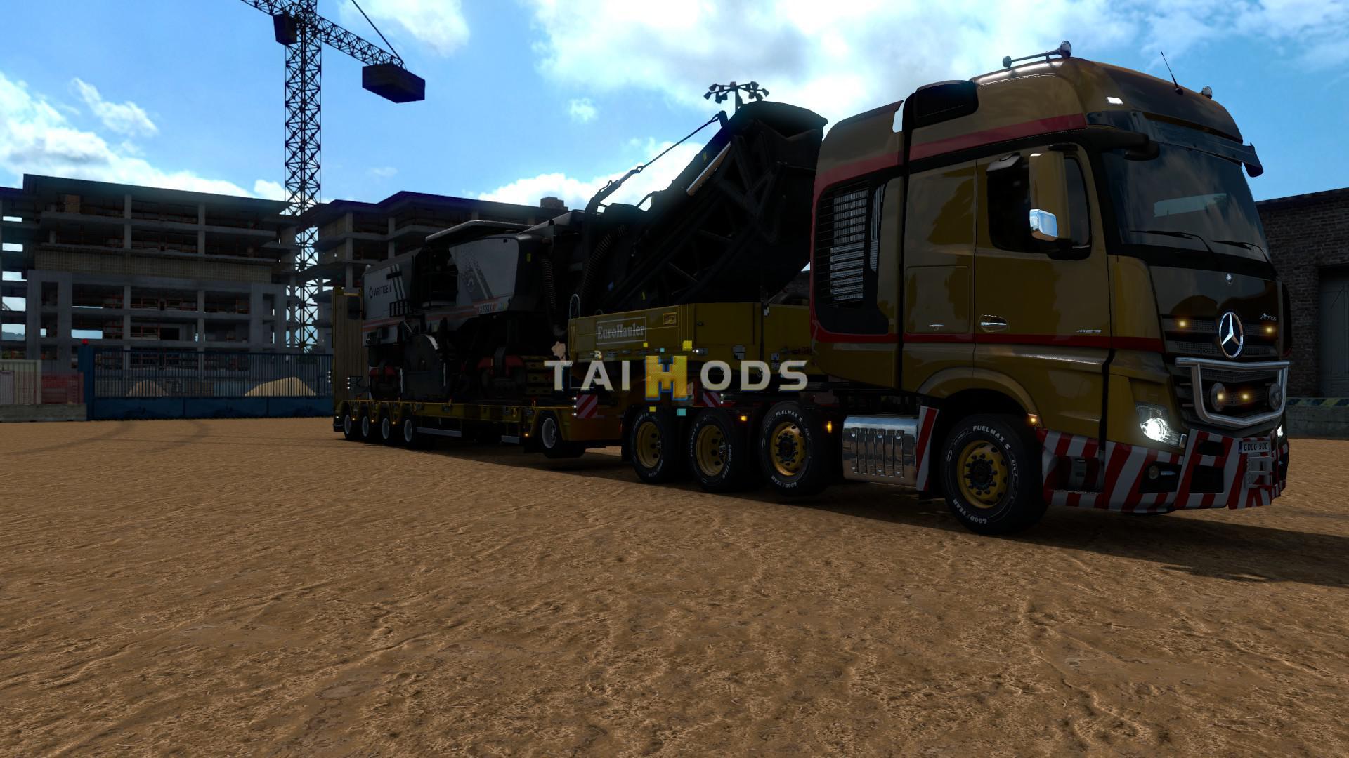 MOD ETS2 – Phụ Tùng ETS2 - Liftable Heavy Transport Axles V1 (1.38.x)