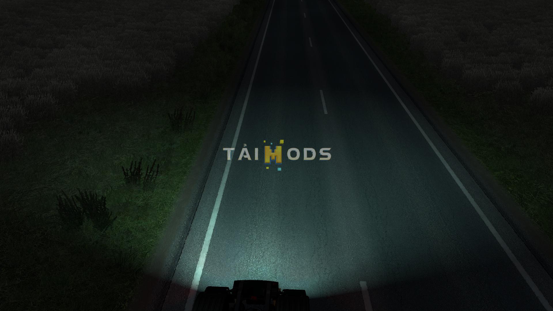 MOD ETS2 – Phụ Tùng ETS2 - 5500K Reverse Light V1.5 (1.37.x)