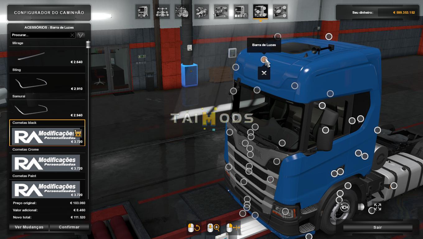 MOD ETS2 – Phụ Tùng ETS2 - Addon Brasil Parts Next Generation Scania P G R S Series (1.36.x)