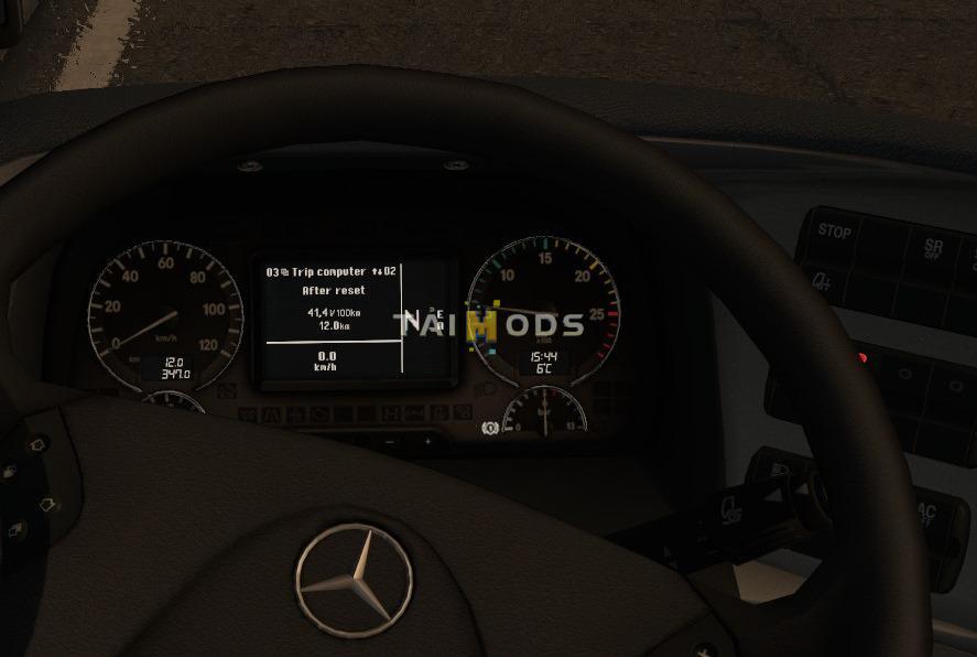 ETS2 - Realistic Dashboard Computer V1.0 (1.36.x)