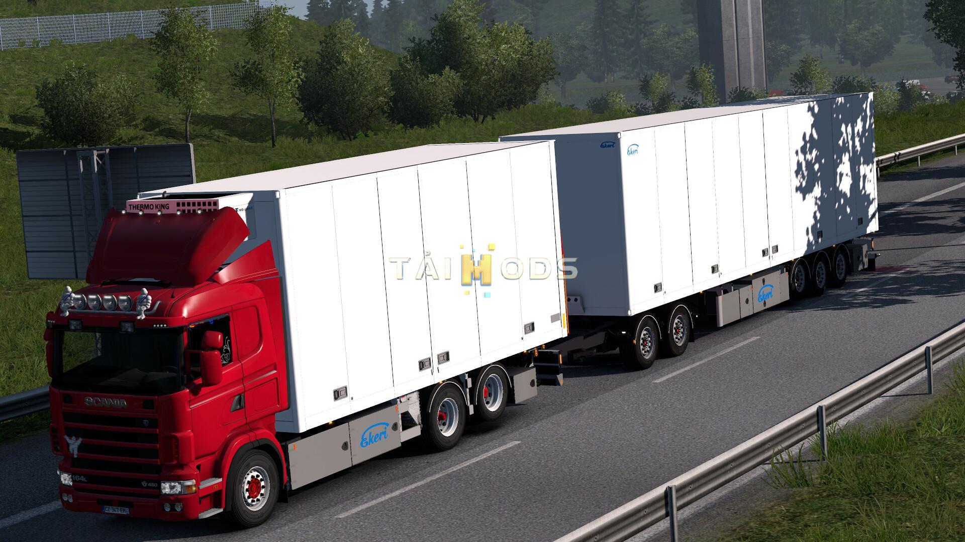 ETS2 - RJL Scania RS & R4 Tandem Addon V2.1 (1.36.x)