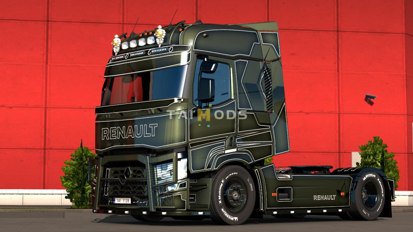 MOD ETS2 – Phụ Tùng ETS2 - Renault Range T Accessoires + Skins V1.0 (1.36.x)