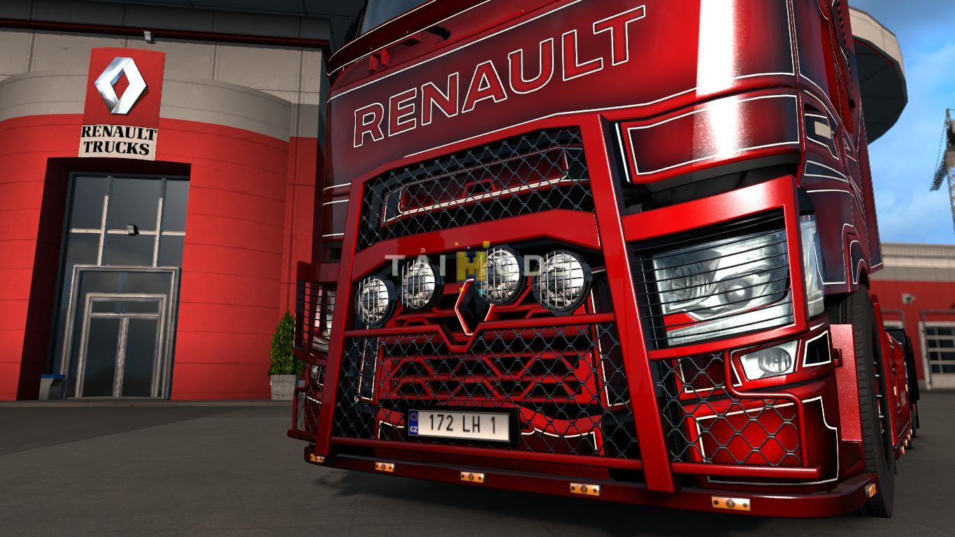 MOD ETS2 – Phụ Tùng ETS2 - Renault Range T Accessoires + Skins V1.0 (1.36.x)