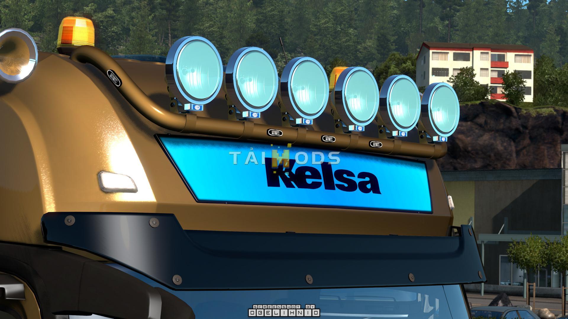 MOD ETS2 – Phụ Tùng ETS2 - Kelsa Lightbars for Mercedes-Benz Actros MP3 & MP4 (1.36.x)