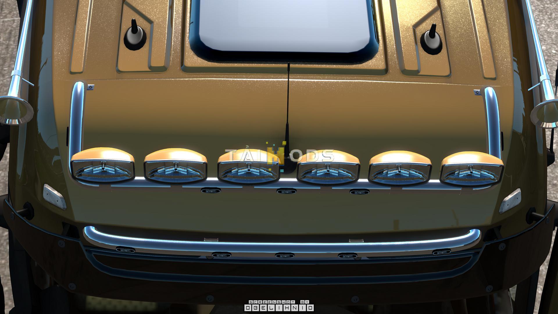 MOD ETS2 – Phụ Tùng ETS2 - Kelsa Lightbars for Mercedes-Benz Actros MP3 & MP4 (1.36.x)