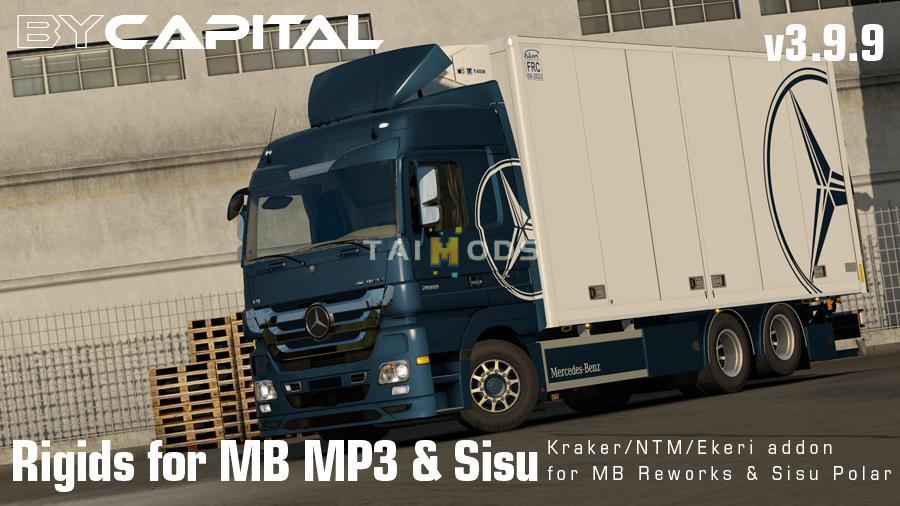 MOD ETS2 – Phụ Tùng ETS2 - Rigid chassis for Mercedes-Benz MP3 & Sisu Polar Mk1 ByCapital V3.9.9 (1.35.x)
