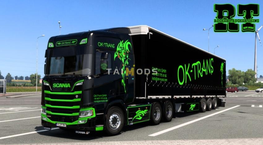 ETS2 - OK-Trans GmbH Skin Pack V1.0 (1.57.x)