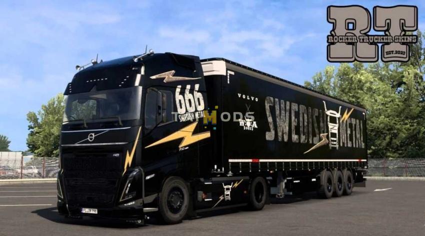 ETS2 - Volvo Swedish Metal Edition Skin Pack V1.0 (1.57.x)