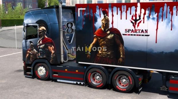 ETS2 - Spartan Warriors Skin V1.0 (1.49.x)