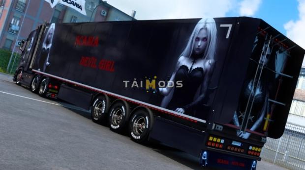 ETS2 - Scania Devil Girl Skin (1.47.x)
