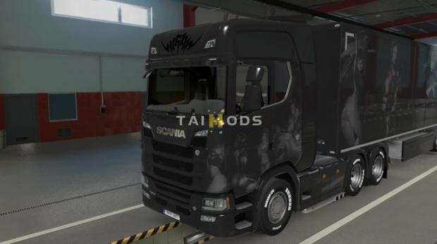 ETS2 - Black and White Anime Skin Part 02 (1.45.x)