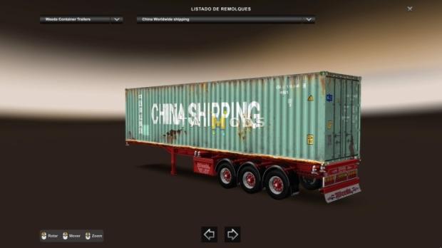 ETS2 - Weeda D-Tec Container Trailer Updated (1.43.x)