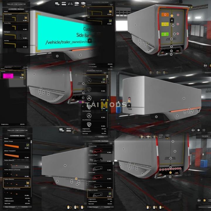 ETS2 - Mercedes AeroDynamic Trailer V1.2.3 (1.40.x)