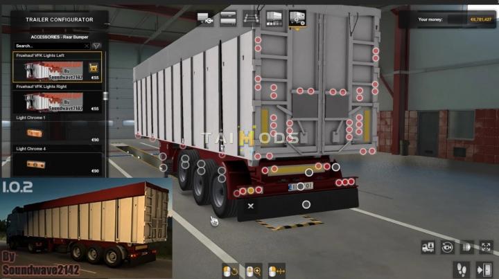 ETS2 - Fruehauf VFK Ownable Tipper Trailer (1.40 - 1.41) (1.41.x)