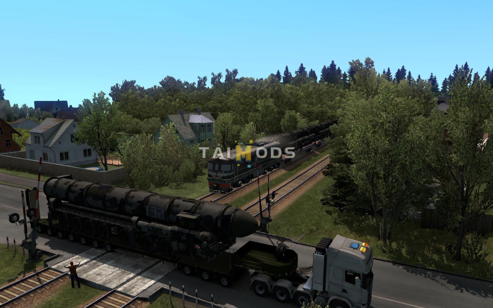 ETS2 - Military Oversized Cargo for DLC Beyond The Baltic Sea V9.0 (1.39.x)