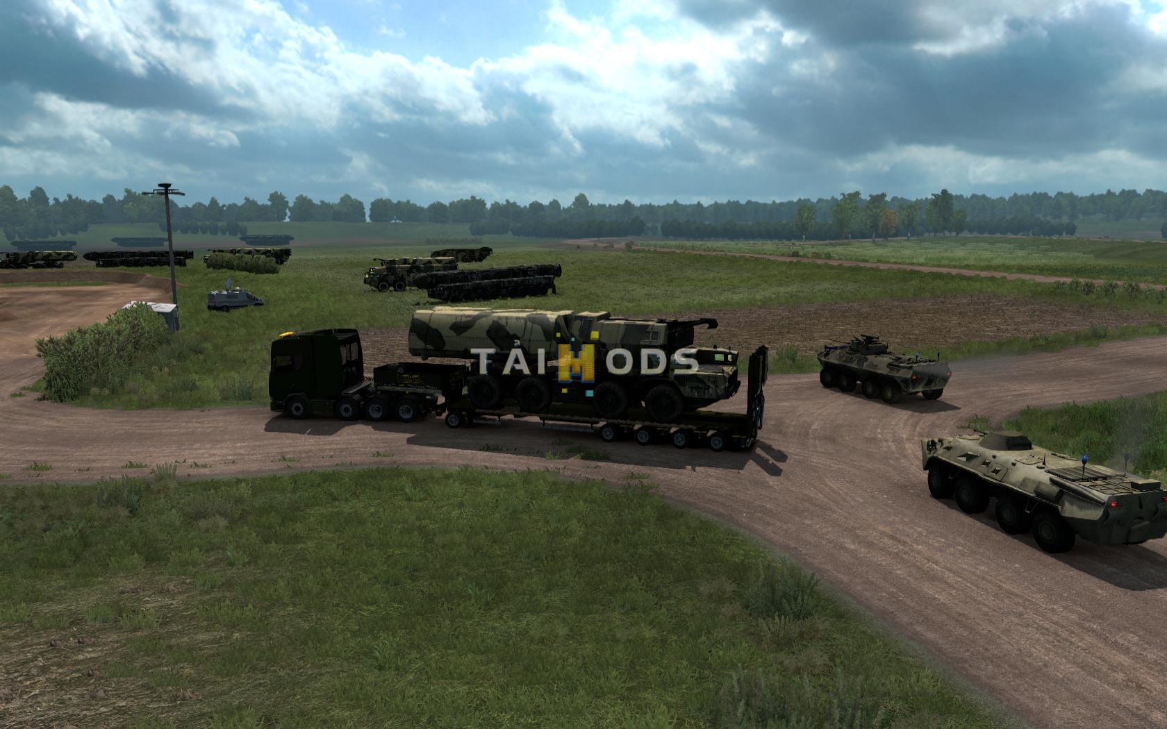 ETS2 - Military Oversized Cargo for DLC Beyond The Baltic Sea V9.0 (1.39.x)
