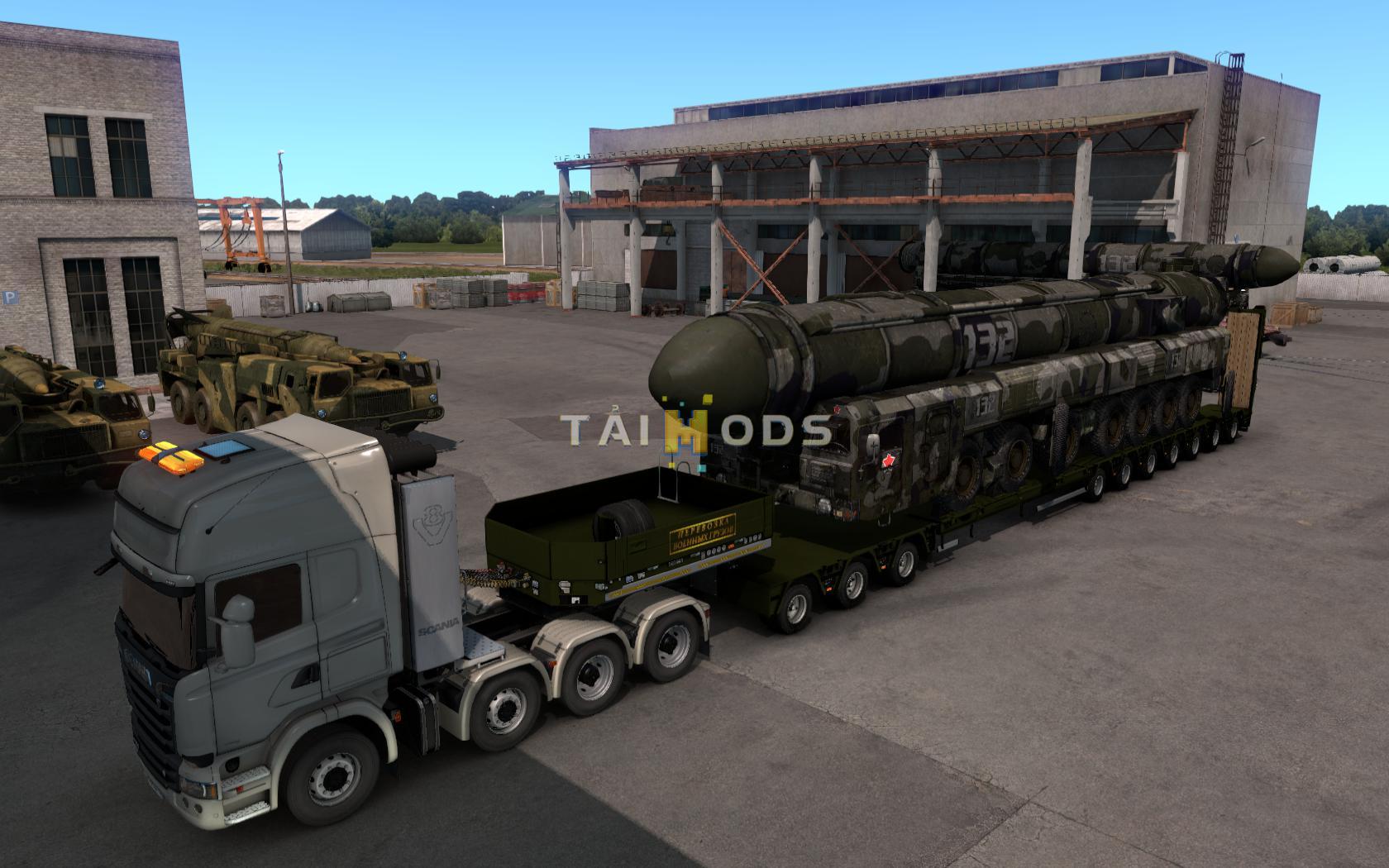 ETS2 - Military Oversized Cargo for DLC Beyond The Baltic Sea V9.0 (1.39.x)