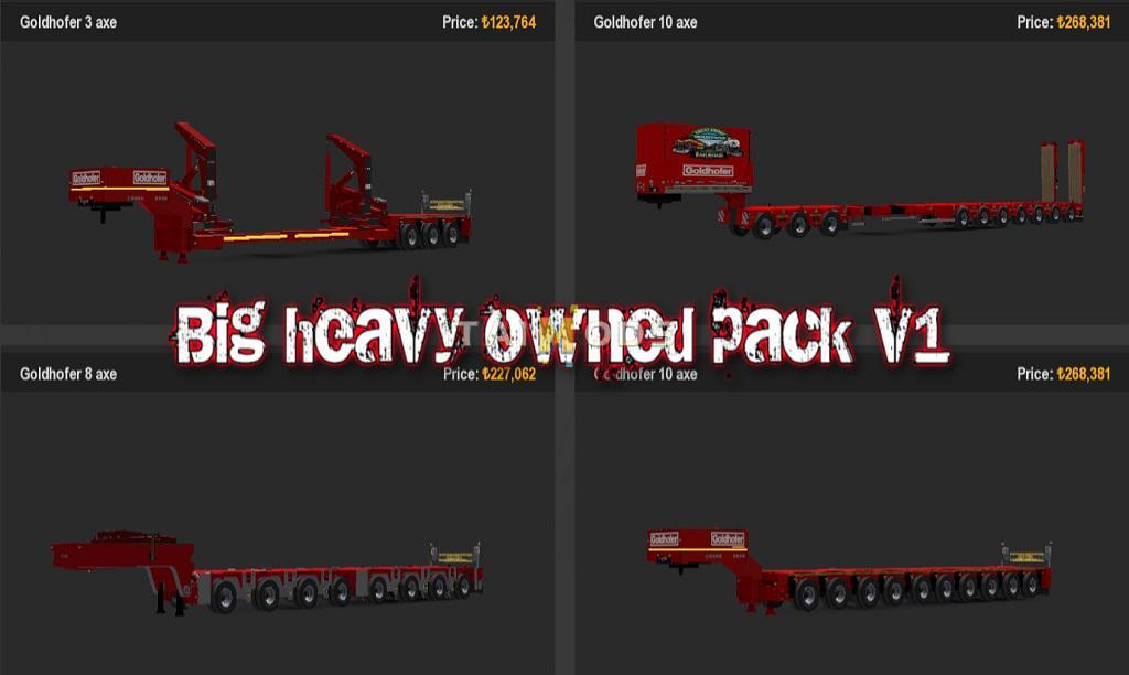 ETS2 - Big Heavy Owned Pack V1.0 (1.39.x)