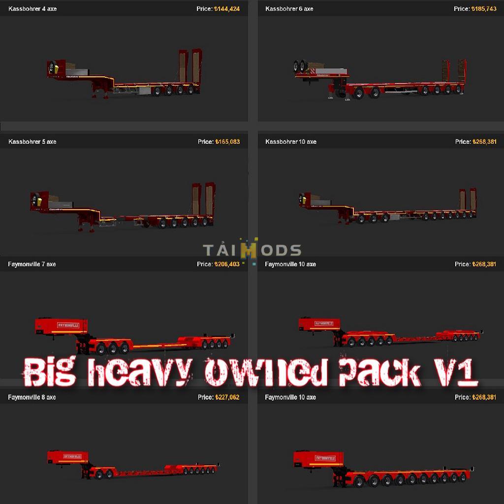 ETS2 - Big Heavy Owned Pack V1.0 (1.39.x)
