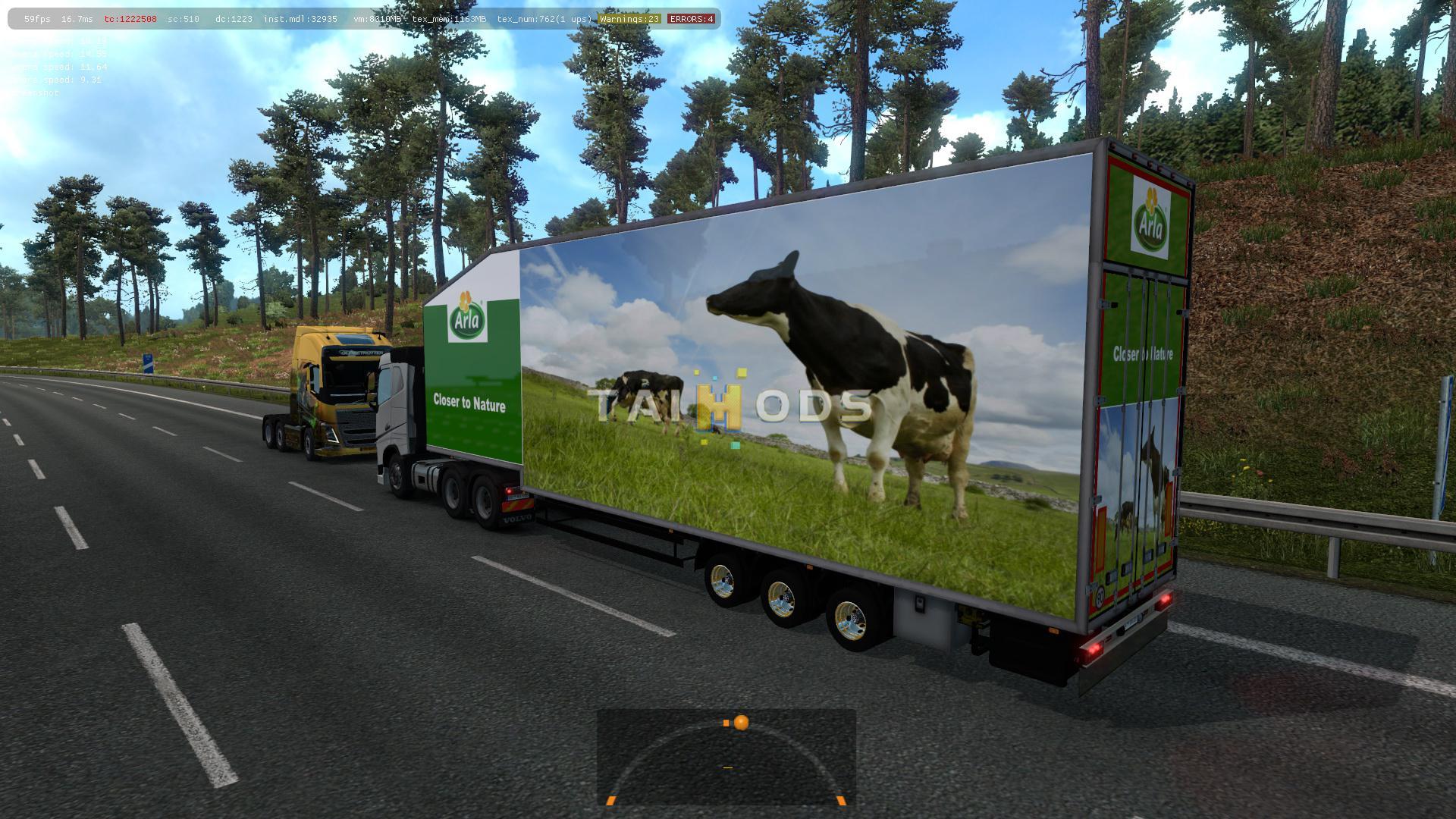 ETS2 - Krone Doubledeck Trailer in Traffic Mod (1.36.x)