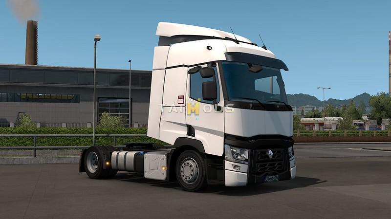 ETS2 - Realistic Exhaust Cover for Renault Range T V1.0 (1.35.X)