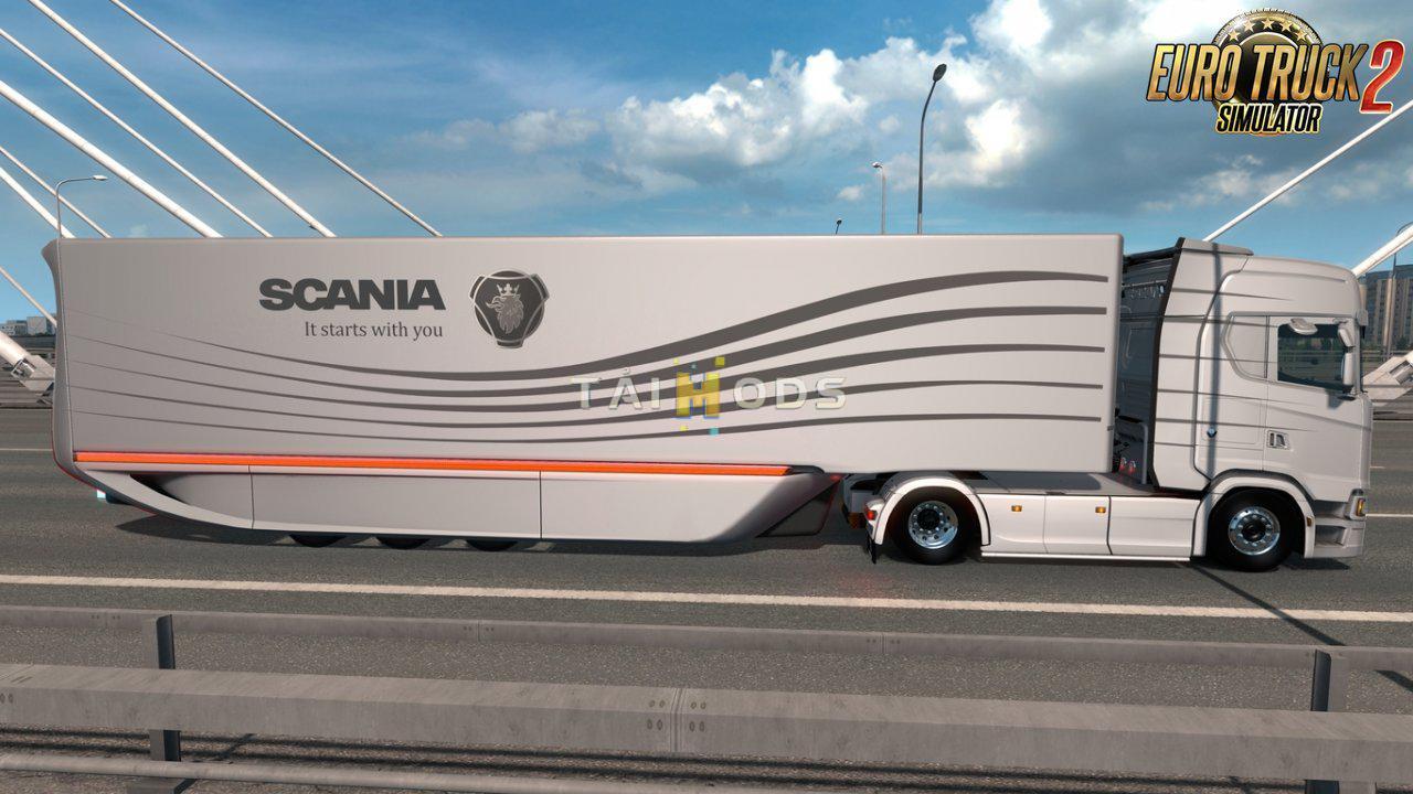 ETS2 - Mercedes Benz Aerodynamic Trailer Concept (1.35.X)