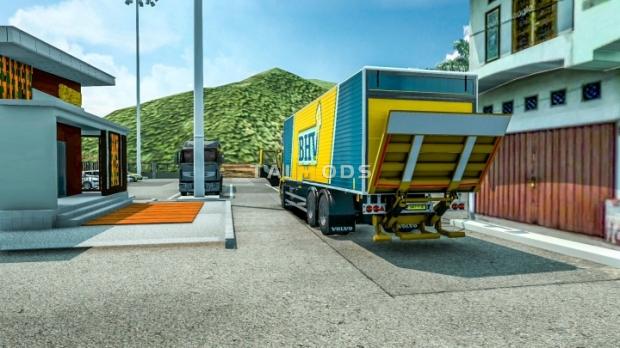 ETS2 - Volvo FM Delivery Truck Mod With Load Animation (1.43.x)