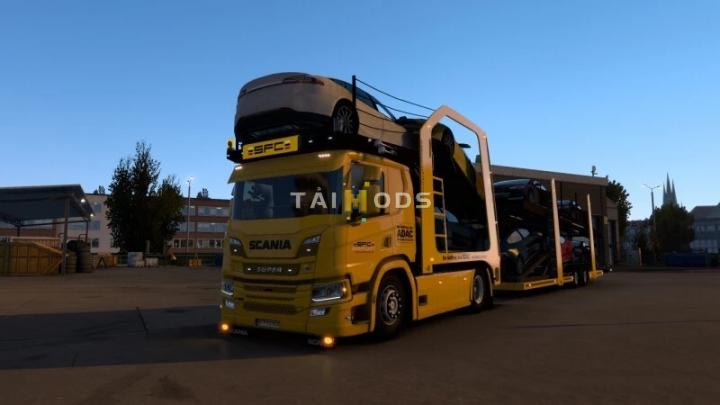 ETS2 - Scania P Cartransporter for Eugene Scania Pack V4.0 (1.40.x)