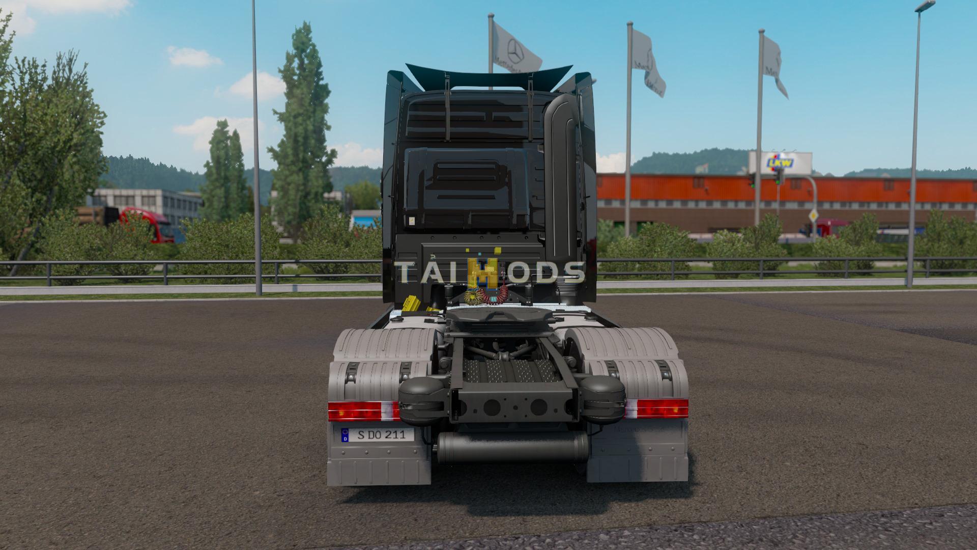 ETS2 - Mercedes-Benz Actros MP2 Black Edition By Dotec Fixed V1.1 (1.39.x)