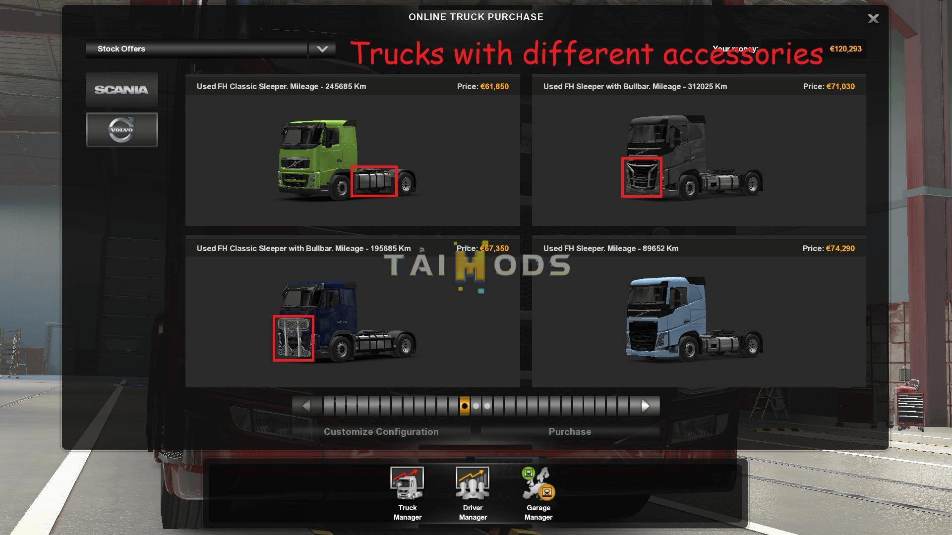 ETS2 - Used Truck Dealer and Used Trucks in Quickjob V1.1 (1.37.x)