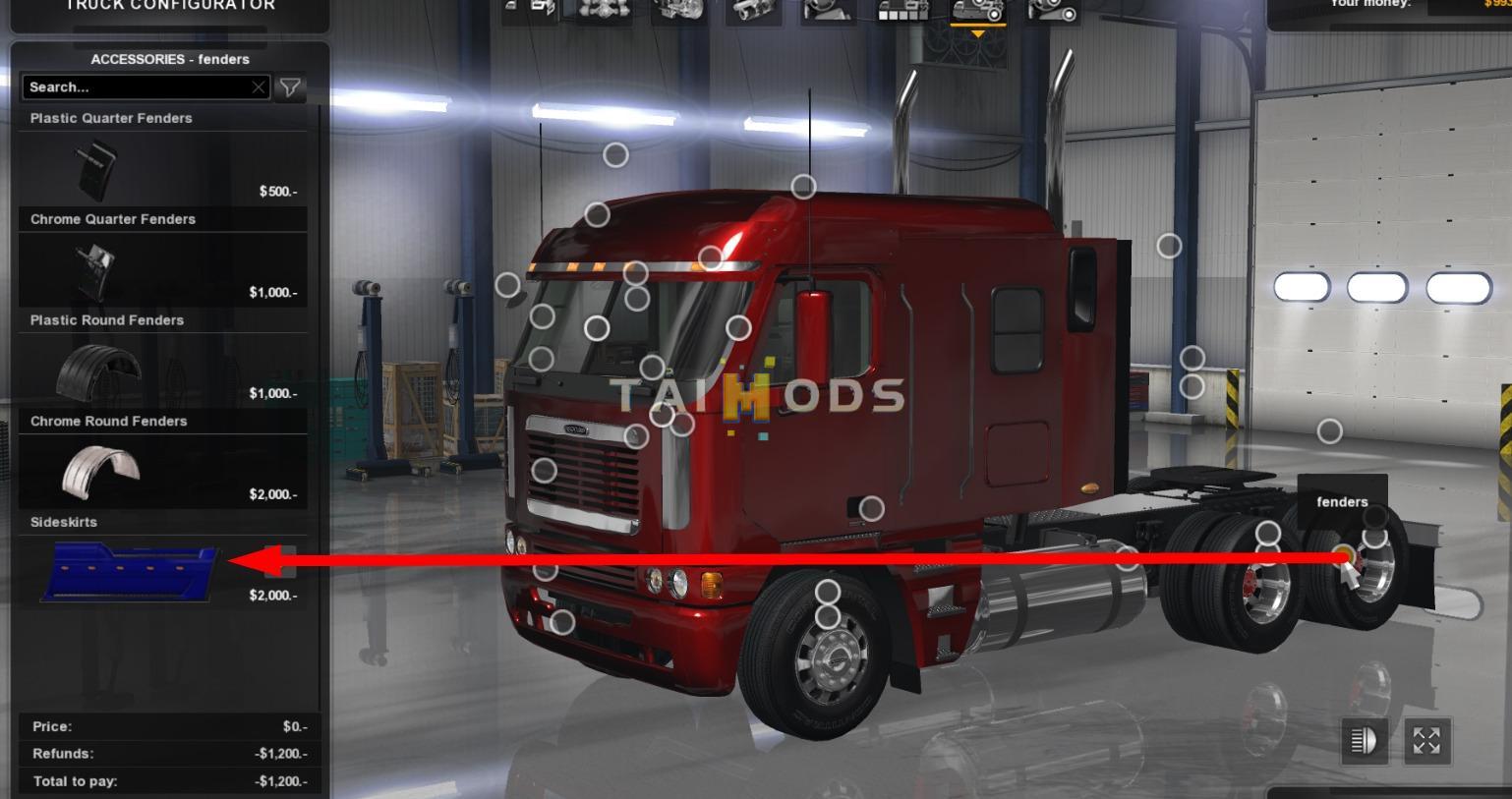 ETS2 - Freightliner Argosy Truck V2.5 (1.37.x)