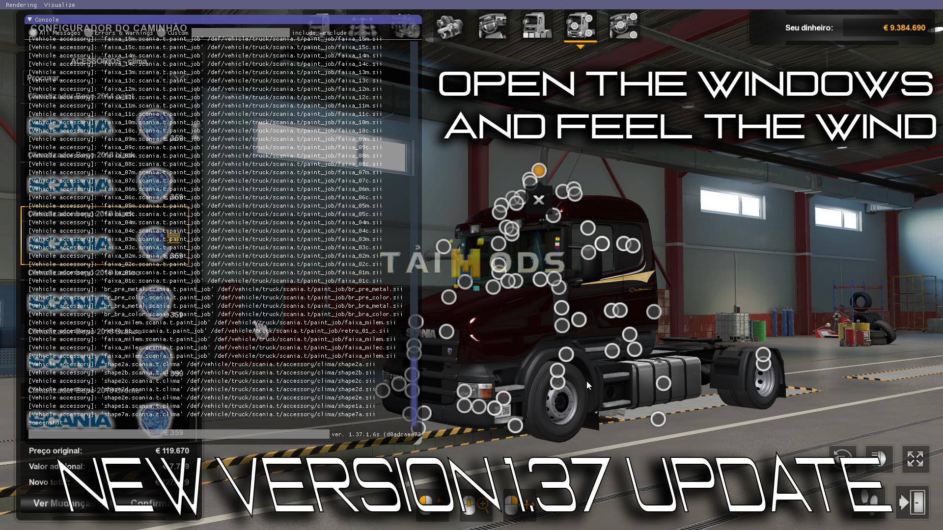 ETS2 - Scania T and T4 Brazilian (1.37.x)