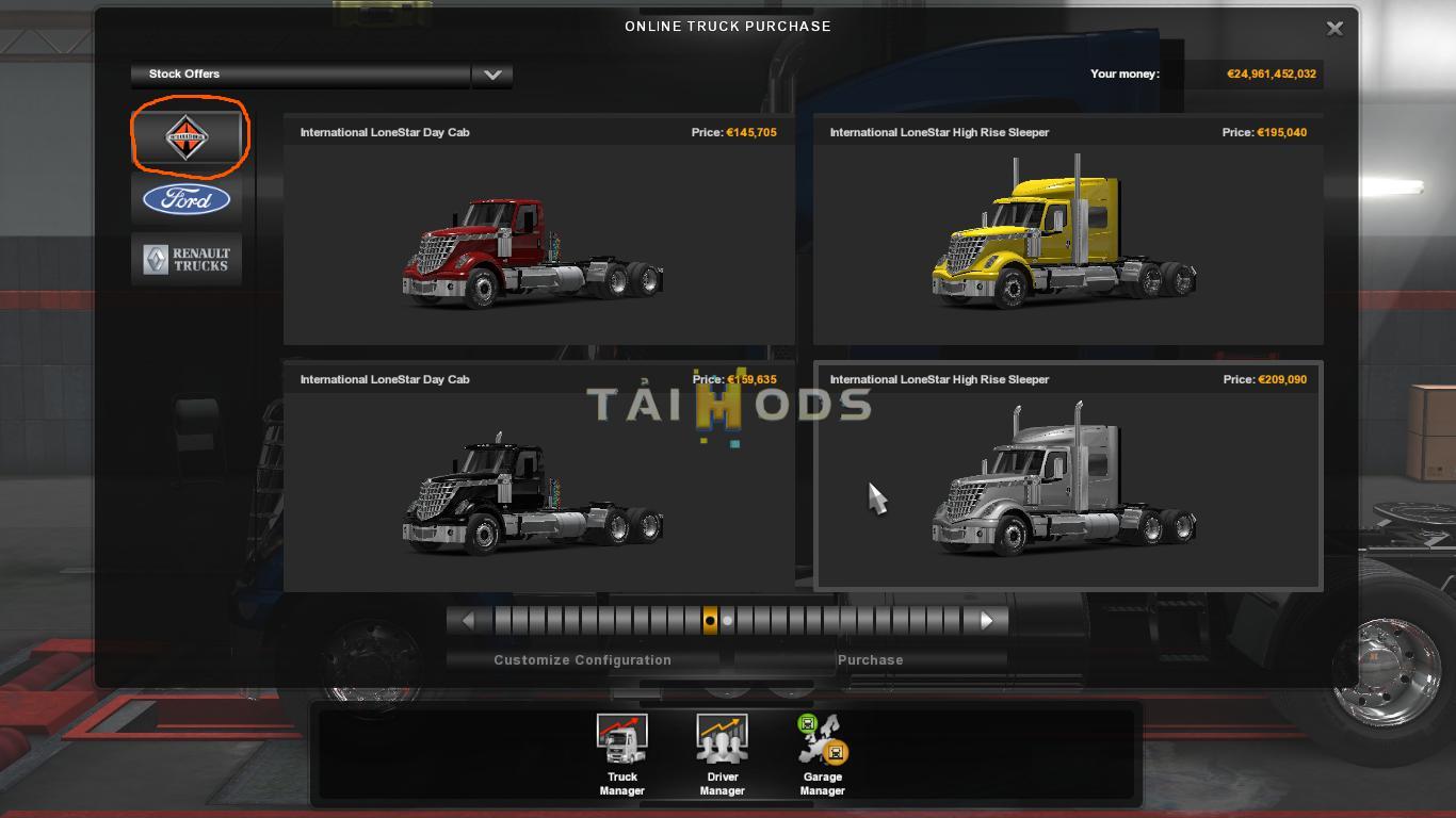 ETS2 - International LoneStar Truck V2.0 (1.37.x)