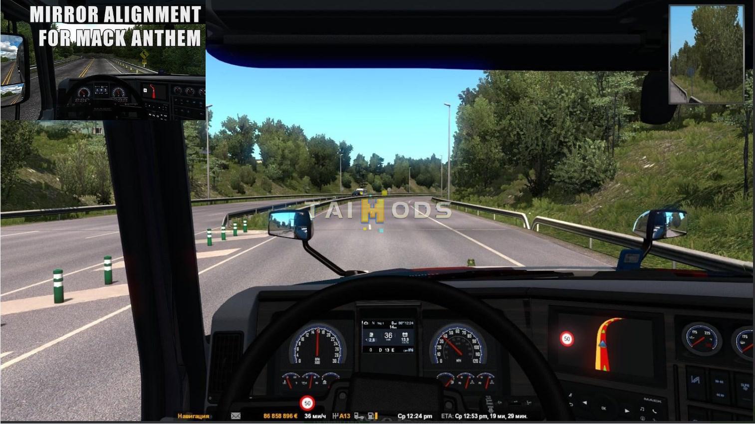 ETS2 - SCS Mack Anthem Truck V2.0 (1.37.x)