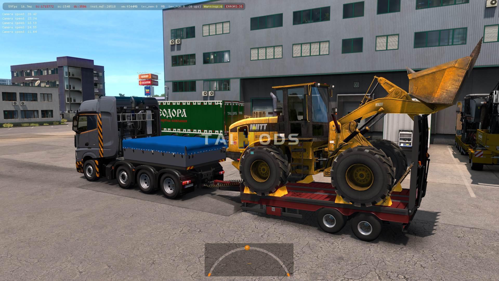 ETS2 - Mercedes Actros 2014 Heavy Chassi 8x4 + Trailers (1.36.x)